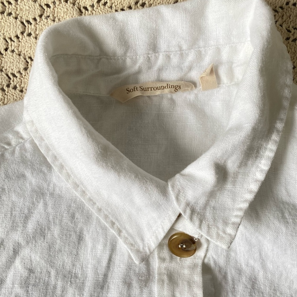 Soft Surrounding Linen Button Up Shirt - image 6